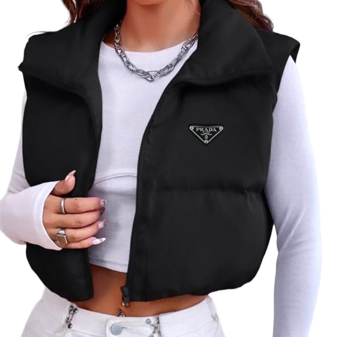 P Triangle Puffer Vest - Lux Collections Boutique