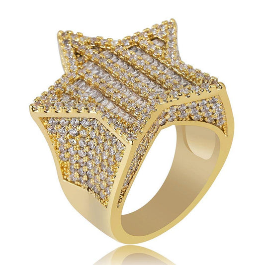 Super Star Iced Out Ring - Lux Collections Boutique